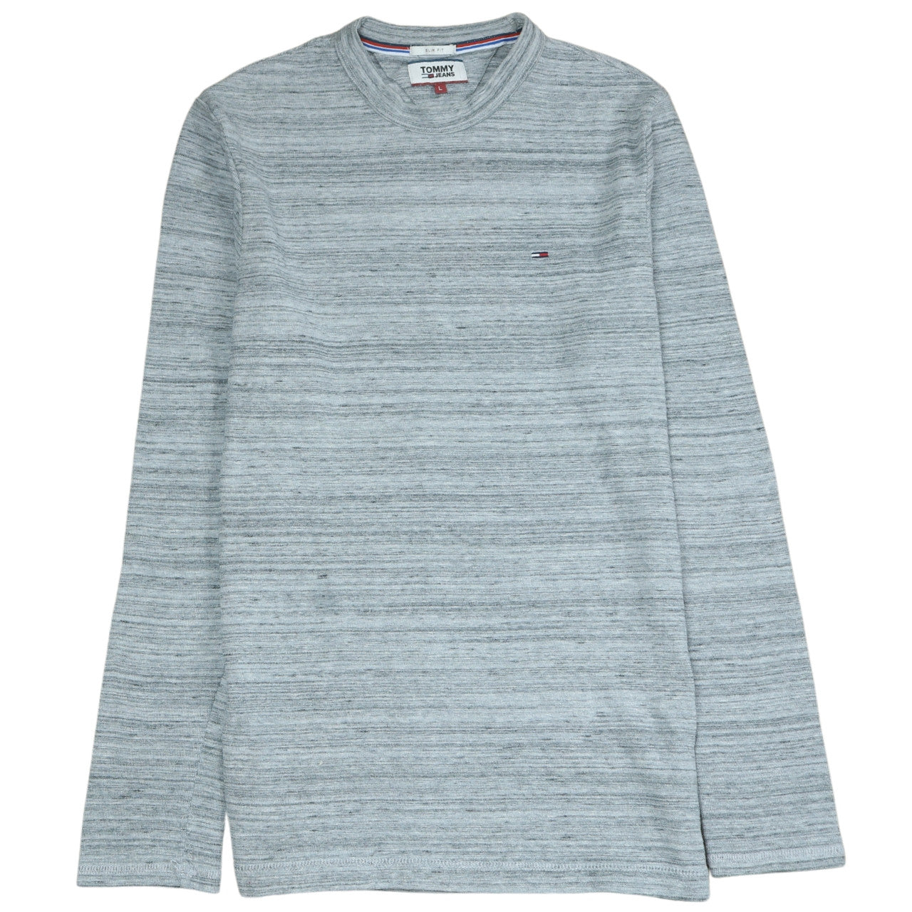 Mens UK Size L Tommy Jeans Grey Pullover Jumper