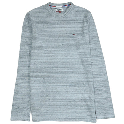Mens UK Size L Tommy Jeans Grey Pullover Jumper