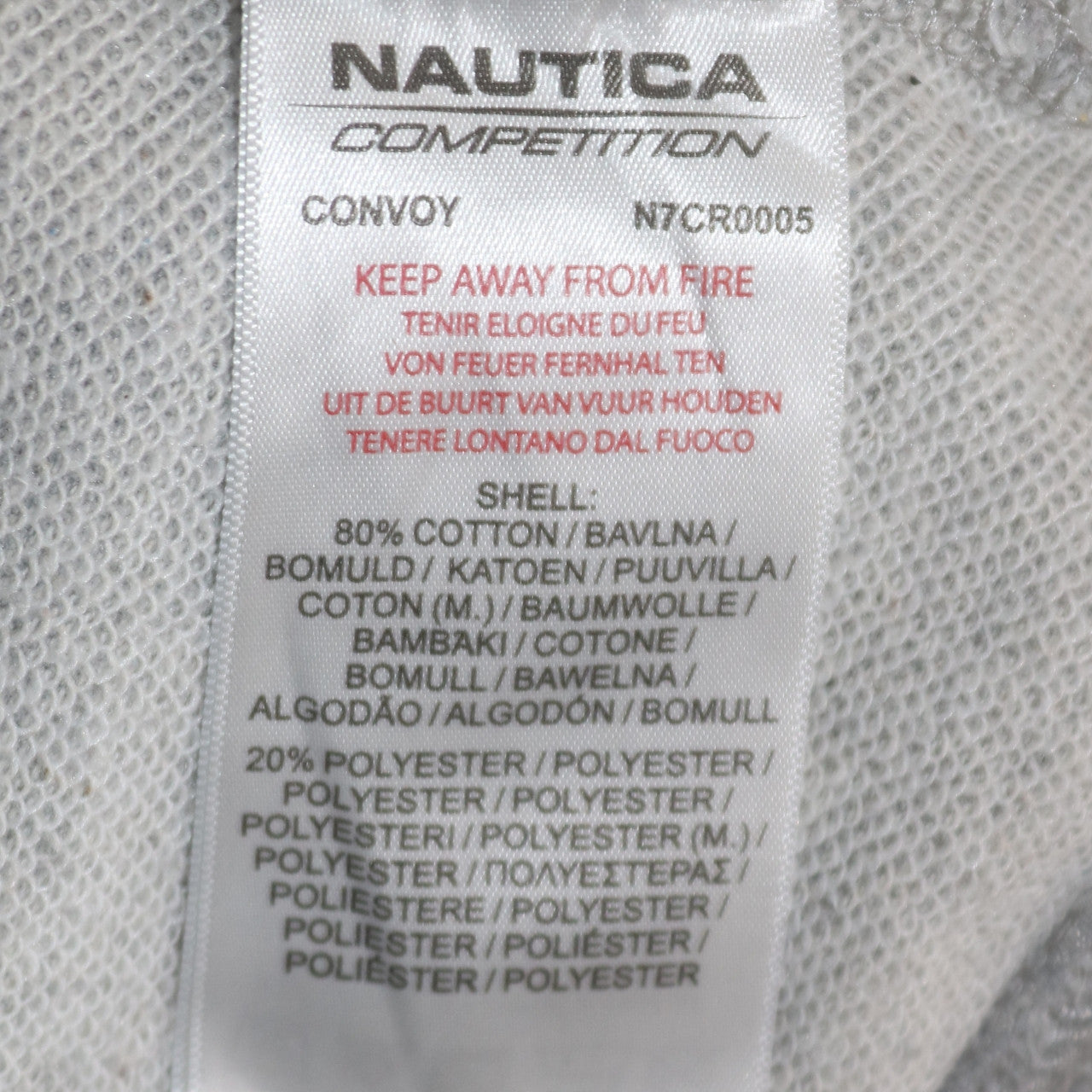 Mens UK Size L Nautica Grey Pullover Hoodie