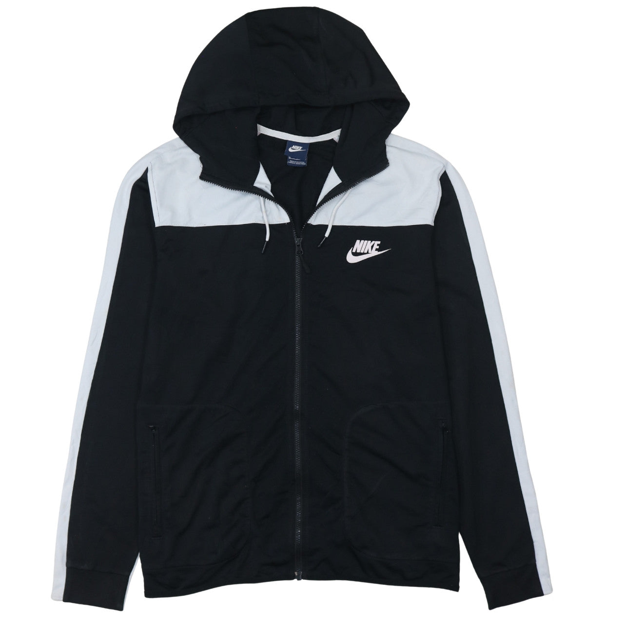 Mens UK Size XL Nike Black Full Zip Hoodie