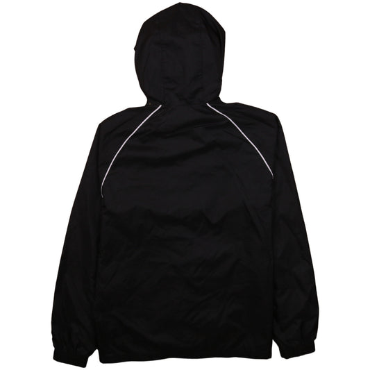 Adidas Boys Black Hooded Windbreaker Sports Jacket 13-14 Years