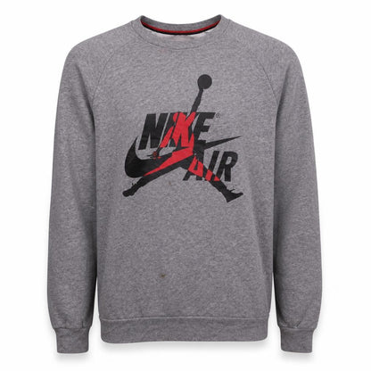 Mens UK Size M Nike Grey Pullover Sweatshirt