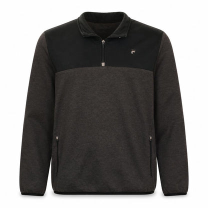 Mens UK Size L FILA Grey 1/4 Zip Sweatshirt