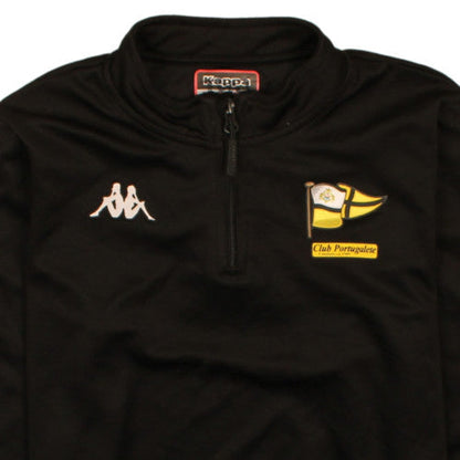 Kappa Boys Black 14 Years 1/4 Zip Sweatshirt Club Portugalete Top