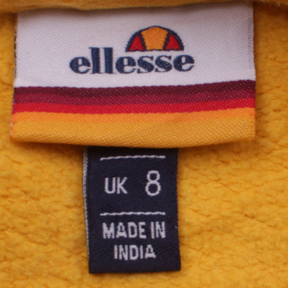 Womens UK Size 8 ellesse Yellow Pullover Sweatshirt
