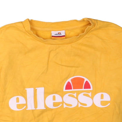 Womens UK Size 8 ellesse Yellow Pullover Sweatshirt