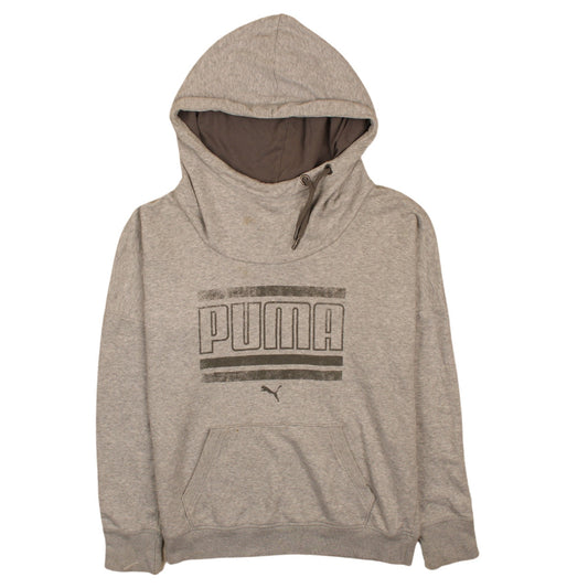 Mens UK Size M PUMA Grey Pullover Hoodie