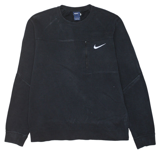 Mens UK Size L Nike Black Pullover Sweatshirt