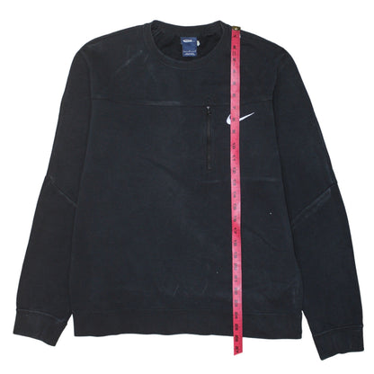 Mens UK Size L Nike Black Pullover Sweatshirt