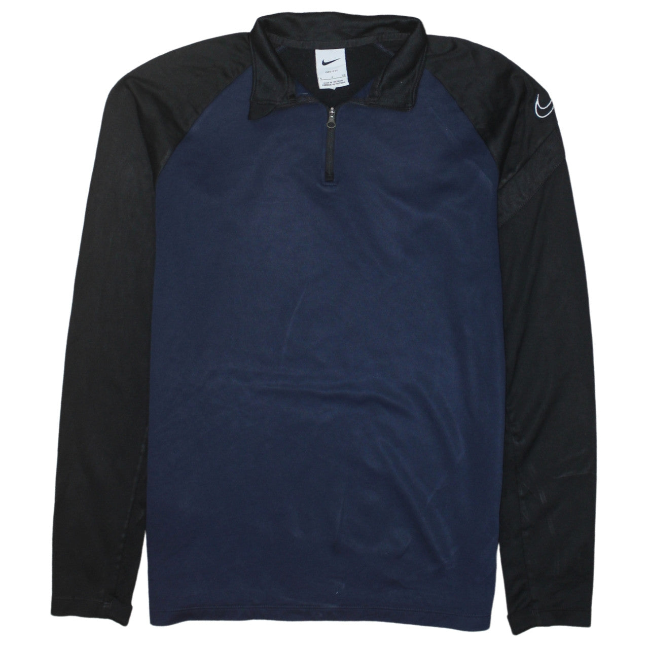 Mens UK Size S Nike Blue 1/2 Zip Sweatshirt