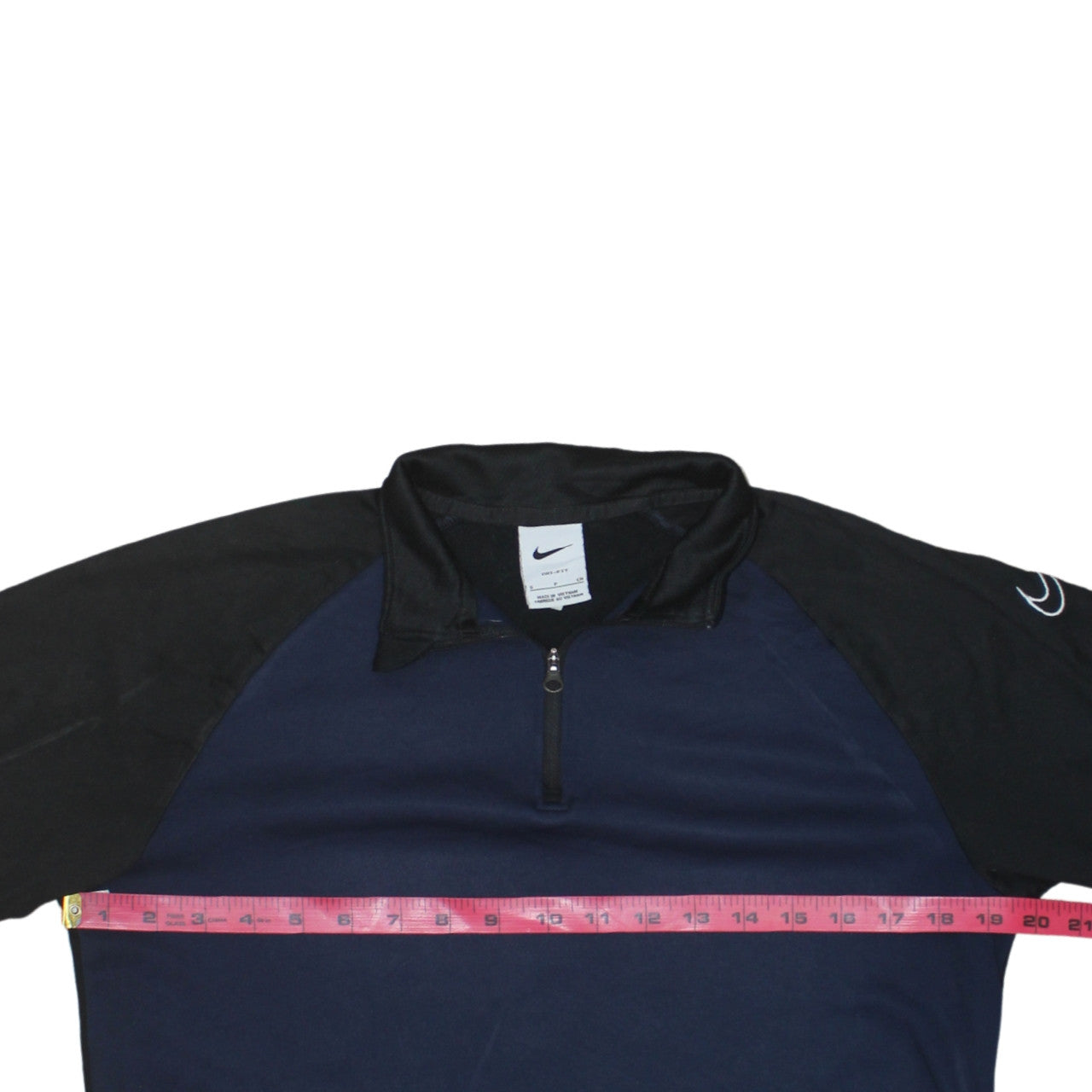 Mens UK Size S Nike Blue 1/2 Zip Sweatshirt