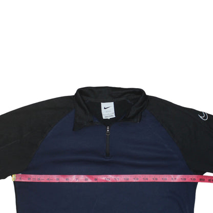 Mens UK Size S Nike Blue 1/2 Zip Sweatshirt