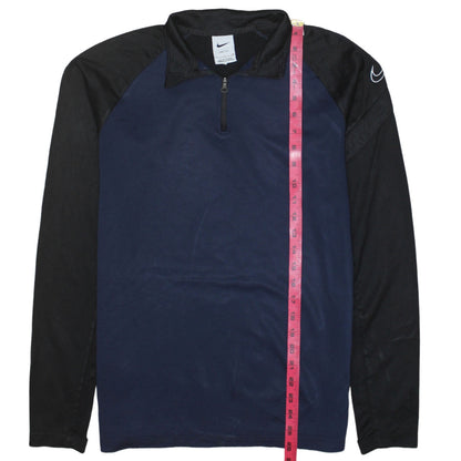 Mens UK Size S Nike Blue 1/2 Zip Sweatshirt