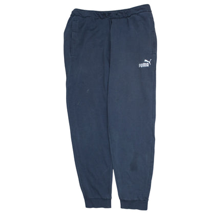 Mens UK Size L PUMA Regular Fit Sweatpants Blue Trousers