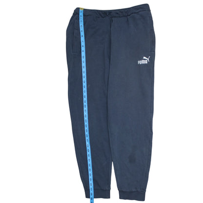 Mens UK Size L PUMA Regular Fit Sweatpants Blue Trousers