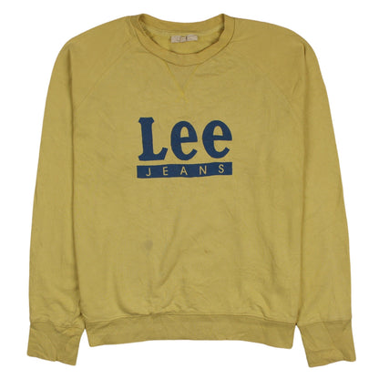 Womens UK Size M Lee Yellow Pullover Sweatshirt