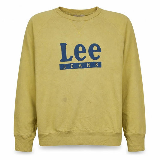 Womens UK Size M Lee Yellow Pullover Sweatshirt