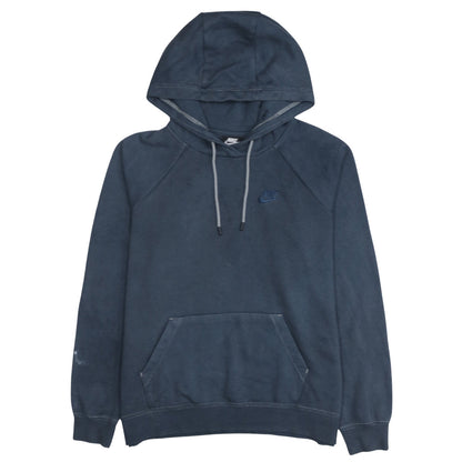 Mens UK Size M Nike Blue Pullover Hoodie