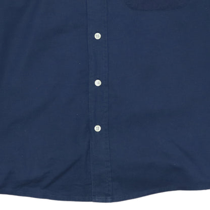 Tommy Hilfiger Men's Blue Long Sleeve Button-Down Cotton Shirt M