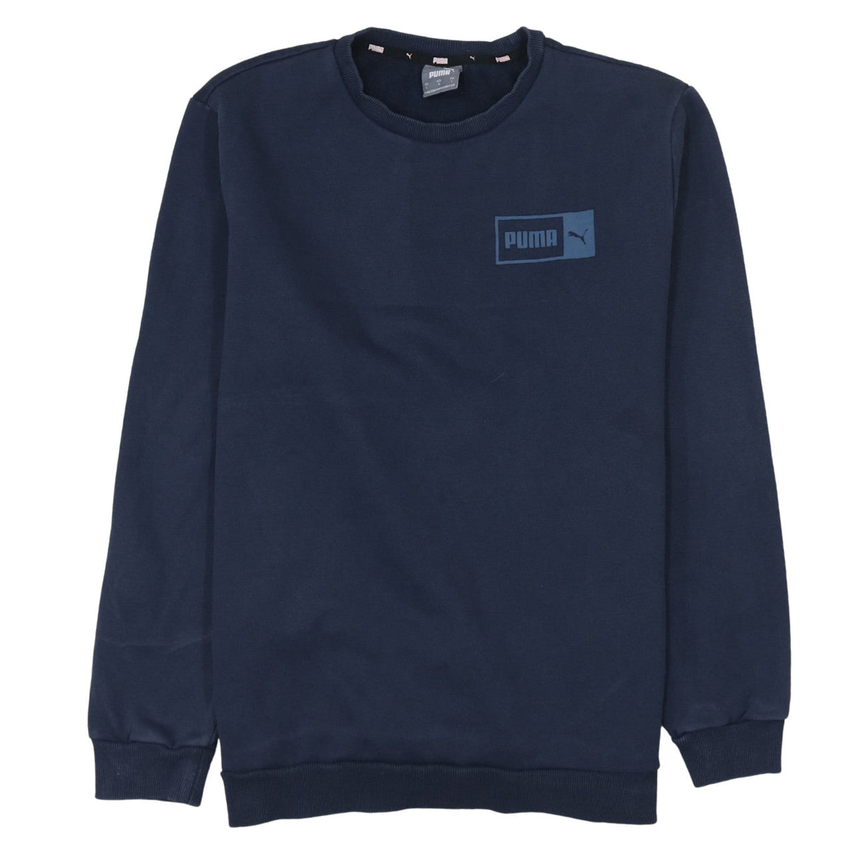 Mens UK Size L PUMA Blue Pullover Sweatshirt