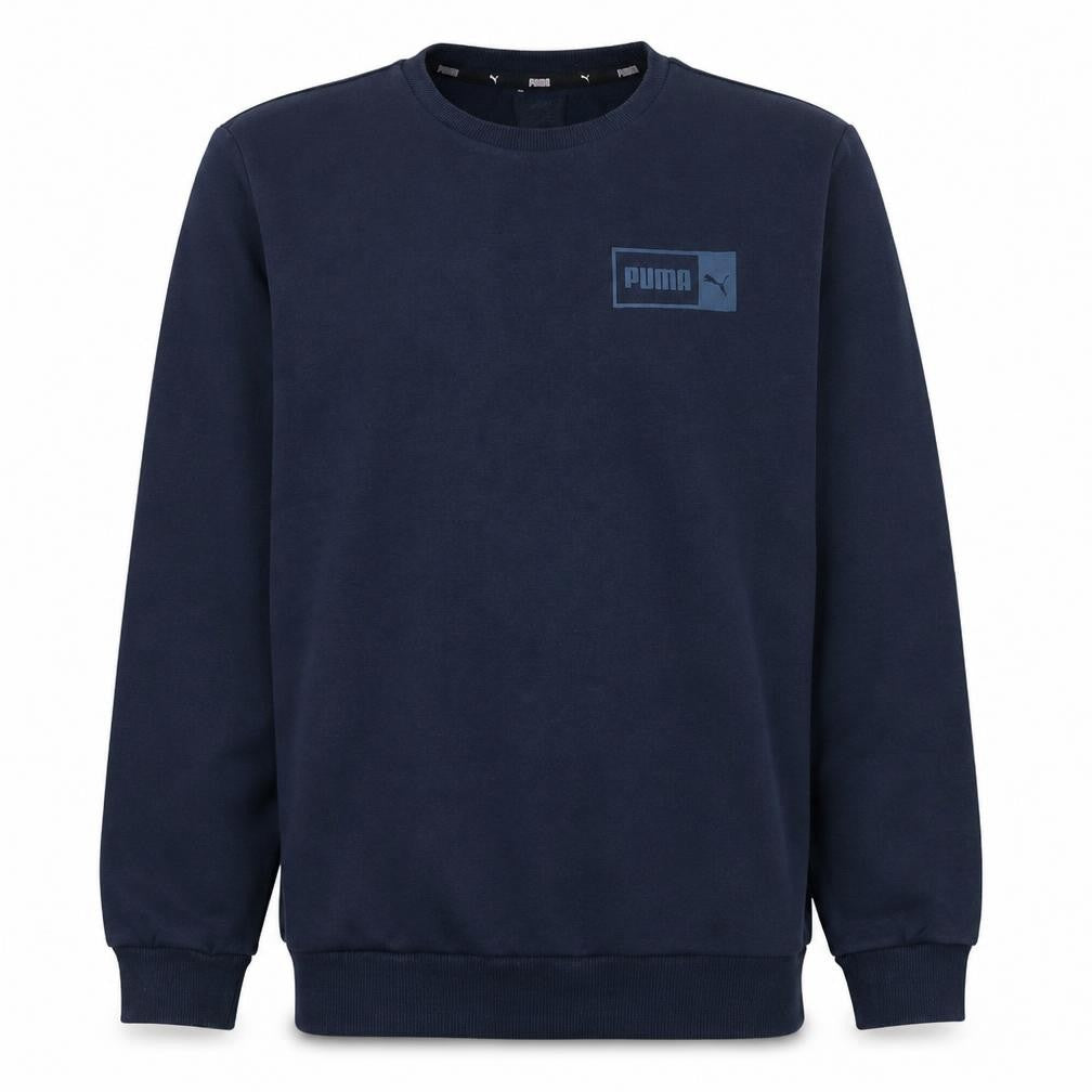 Mens UK Size L PUMA Blue Pullover Sweatshirt