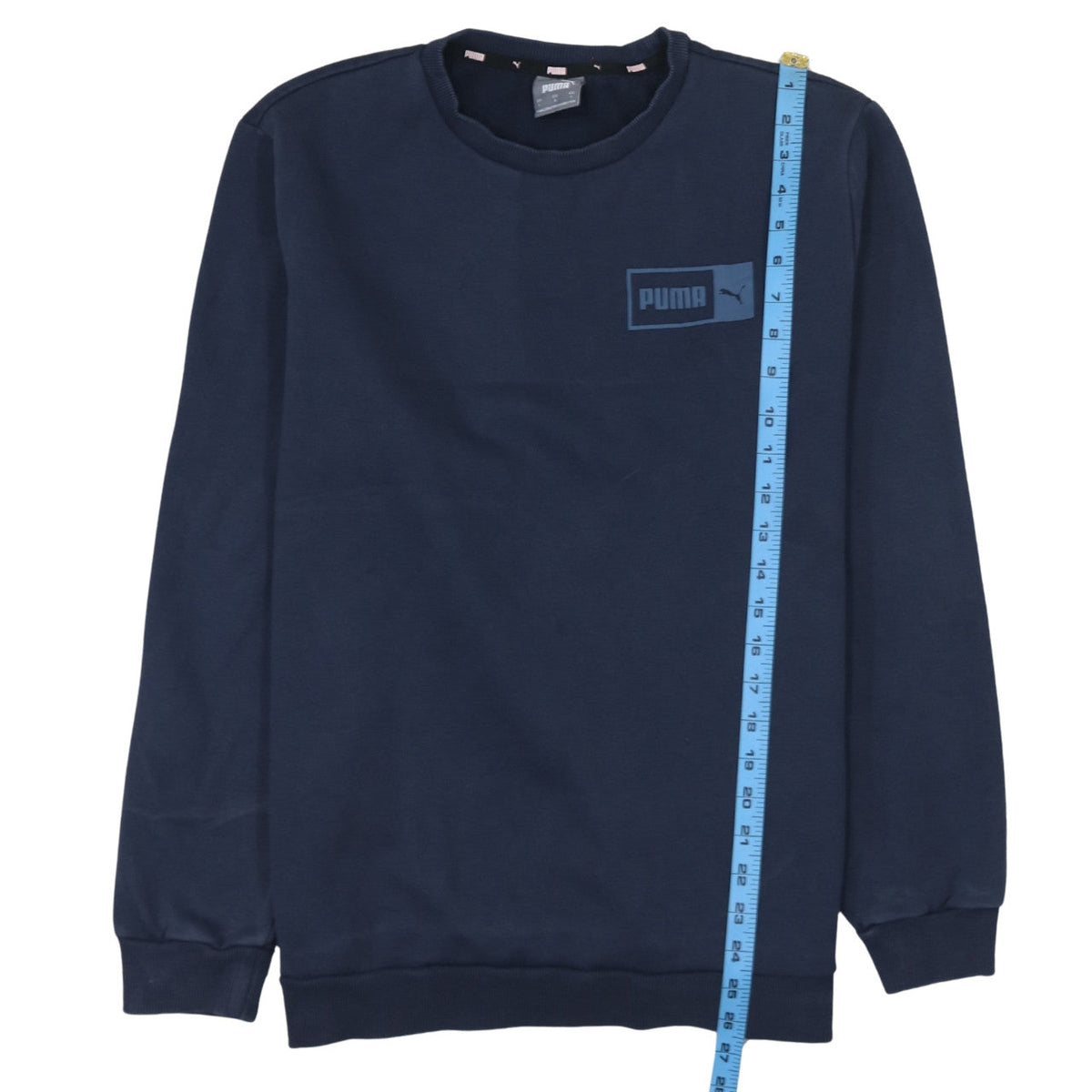 Mens UK Size L PUMA Blue Pullover Sweatshirt