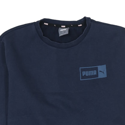 Mens UK Size L PUMA Blue Pullover Sweatshirt