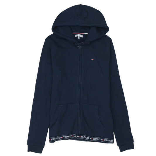 Mens UK Size M Tommy Hilfiger Blue Full Zip Hoodie
