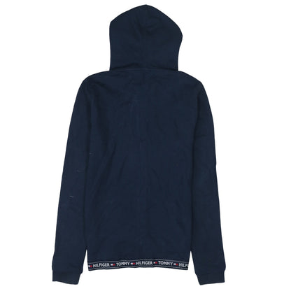 Mens UK Size M Tommy Hilfiger Blue Full Zip Hoodie