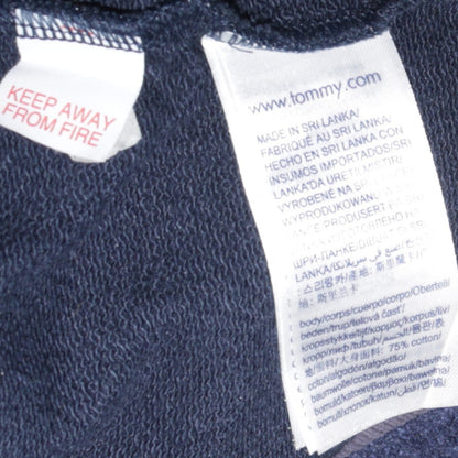 Mens UK Size M Tommy Hilfiger Blue Full Zip Hoodie