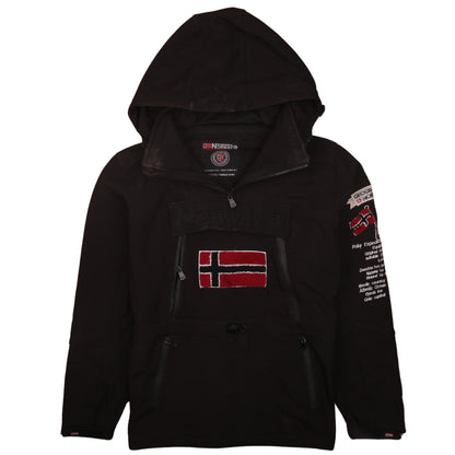 Mens UK Size S Geographical Norway Black Anorak Coat