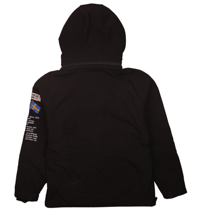 Mens UK Size S Geographical Norway Black Anorak Coat