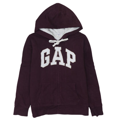 Womens UK Size L Gap Red Full Zip Hoodie