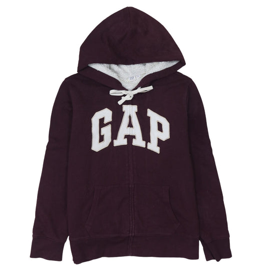 Womens UK Size L Gap Red Full Zip Hoodie