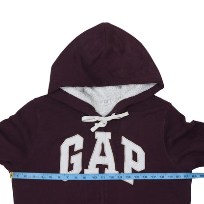Womens UK Size L Gap Red Full Zip Hoodie