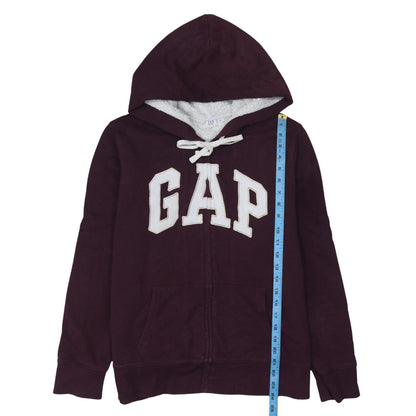 Womens UK Size L Gap Red Full Zip Hoodie