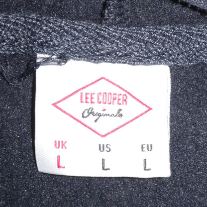 Mens UK Size L Lee Cooper Blue Pullover Hoodie