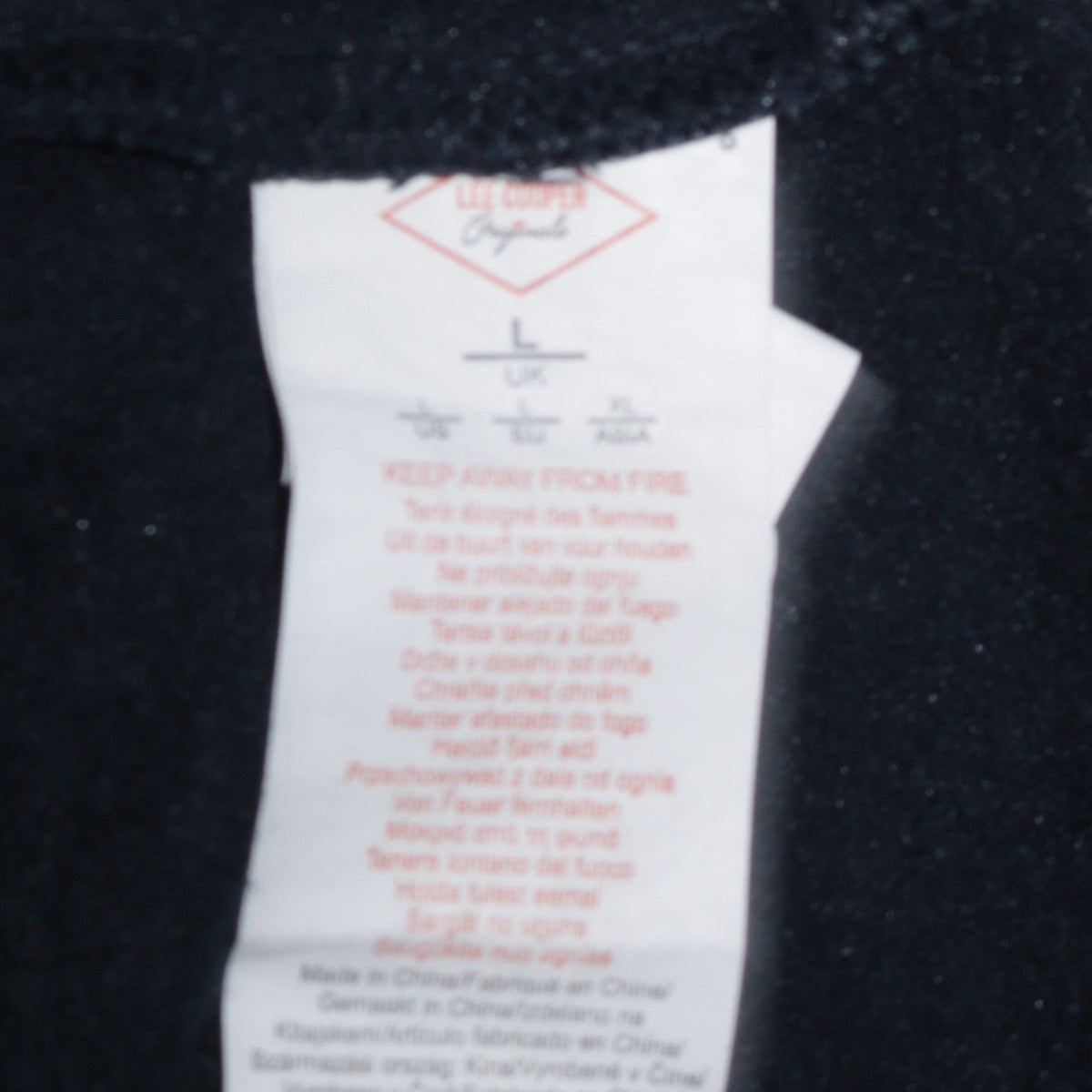 Mens UK Size L Lee Cooper Blue Pullover Hoodie