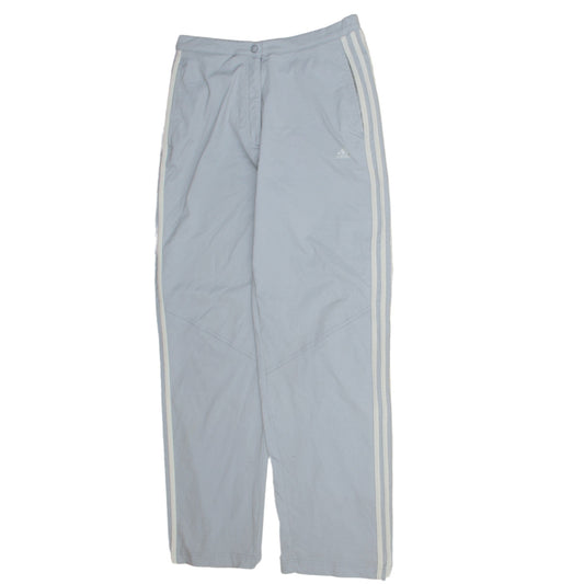 Womens UK Size 14 adidas Regular Fit Track Trousers Grey Trousers
