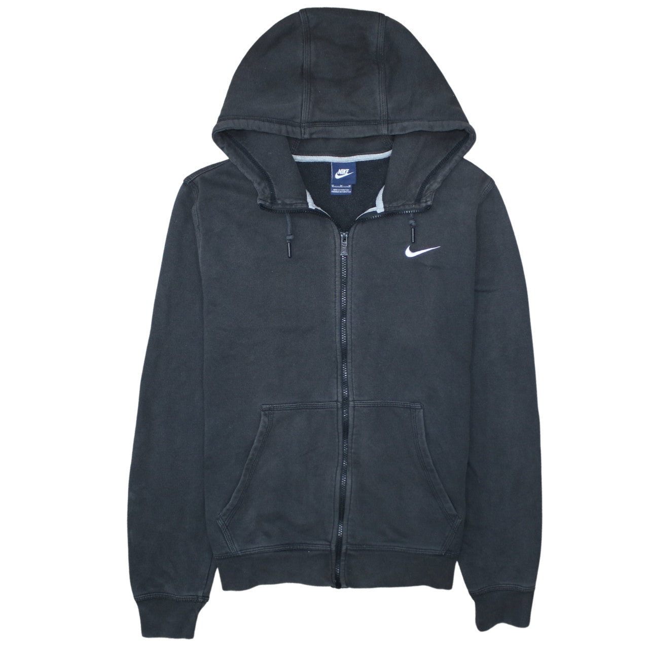 Mens UK Size M Nike Black Full Zip Hoodie
