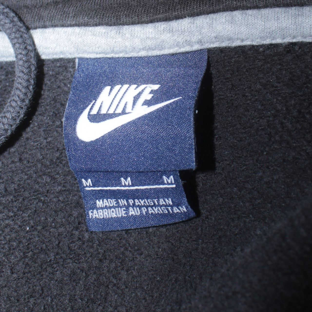 Mens UK Size M Nike Black Full Zip Hoodie