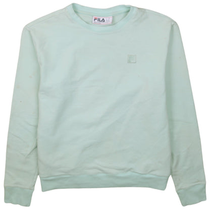 Womens UK Size M FILA Green Pullover Sweatshirt