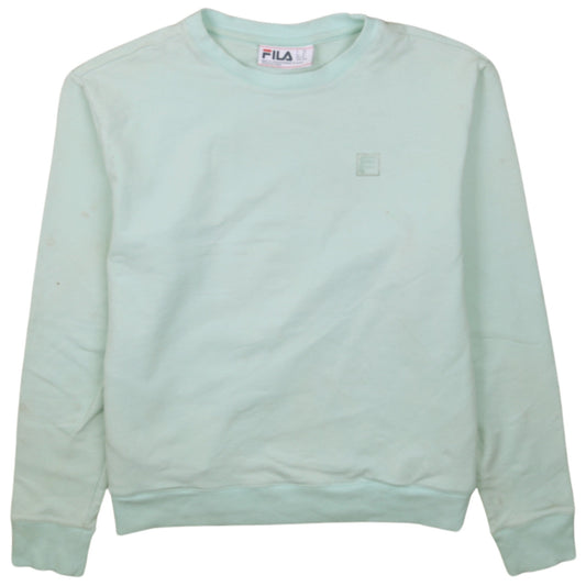 Womens UK Size M FILA Green Pullover Sweatshirt
