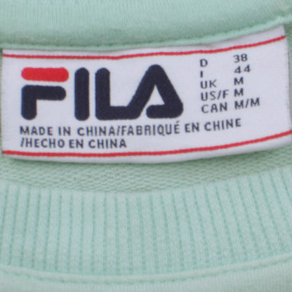 Womens UK Size M FILA Green Pullover Sweatshirt
