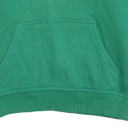 Quiksilver Boys Green Pullover Hoodie 10 Years Logo Graphic Cotton Blend
