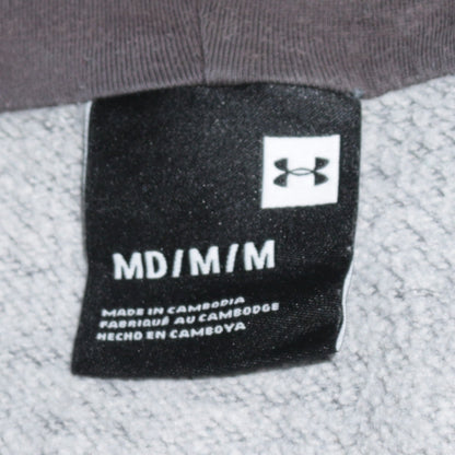 Mens UK Size M Under armour Grey Full Zip Hoodie