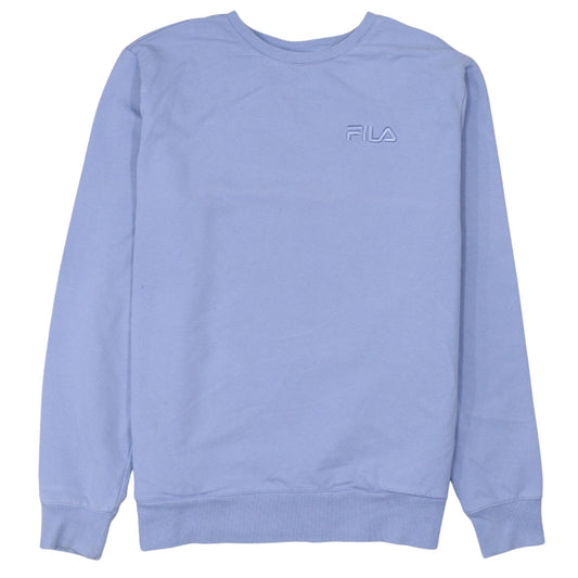 Womens UK Size M FILA Blue Pullover Sweatshirt