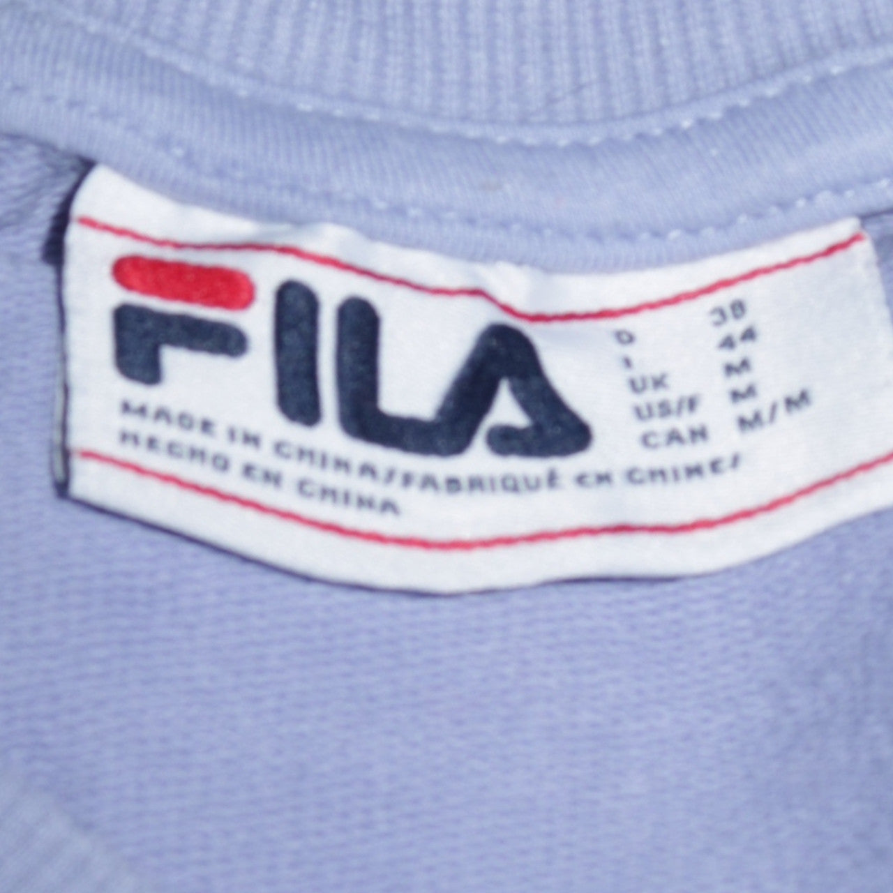 Womens UK Size M FILA Blue Pullover Sweatshirt