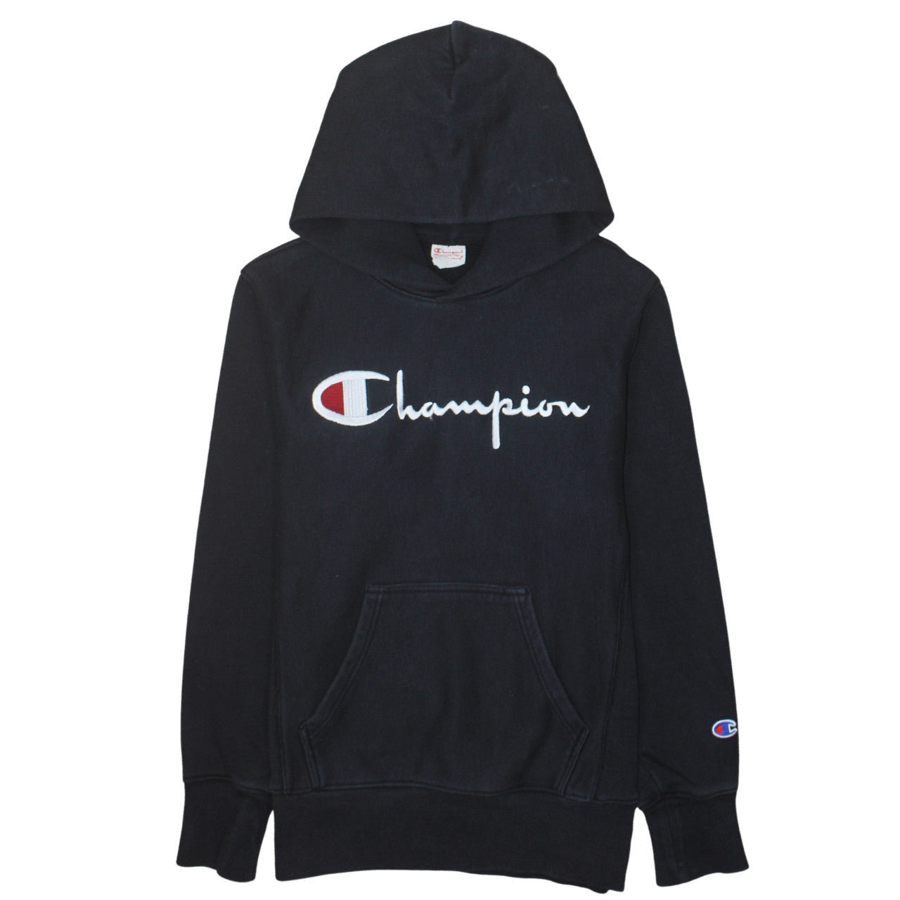 Mens UK Size S Champion Black Pullover Hoodie