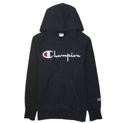 Mens UK Size S Champion Black Pullover Hoodie